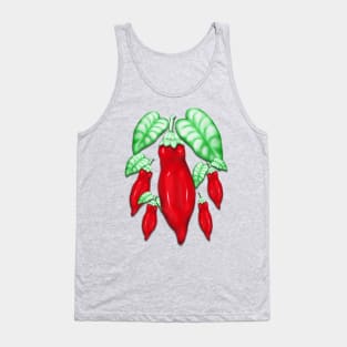 Red Hot Chilli Pepper Decorative Food Art Tank Top